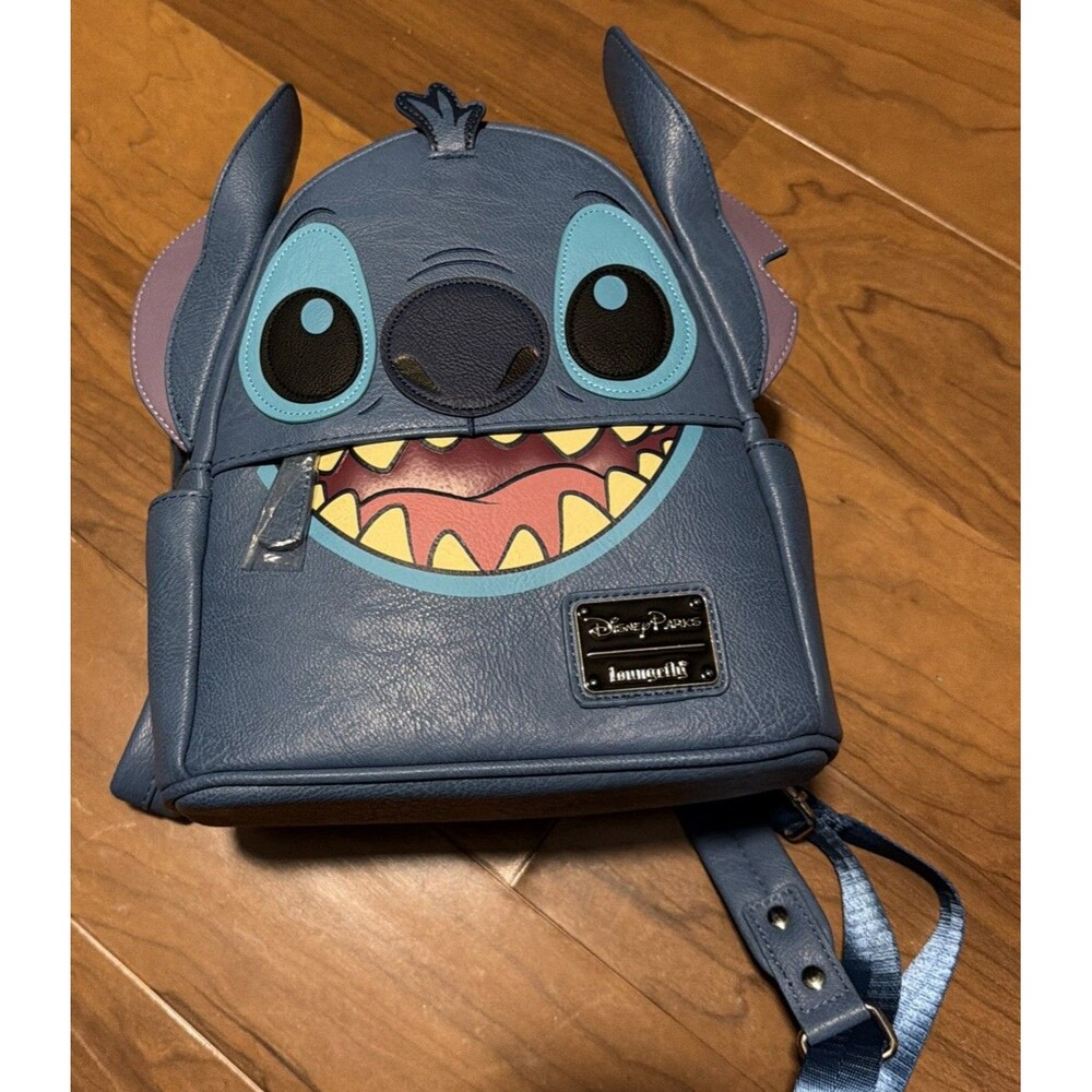Loungefly Disney Parks Stitch Faux Leather Mini Backpack